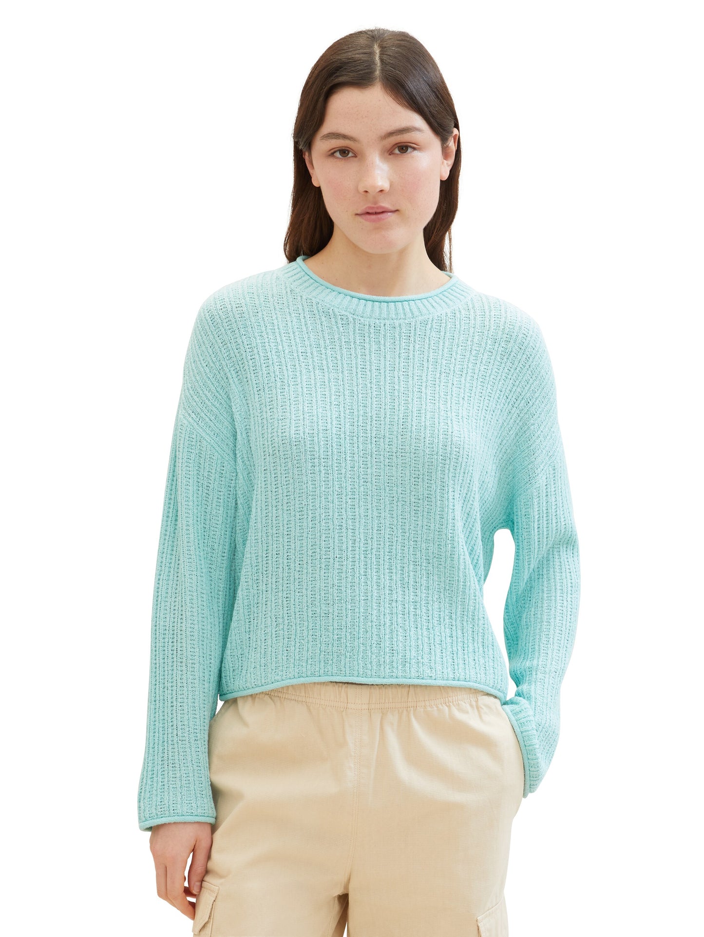 Strickpullover mit Struktur