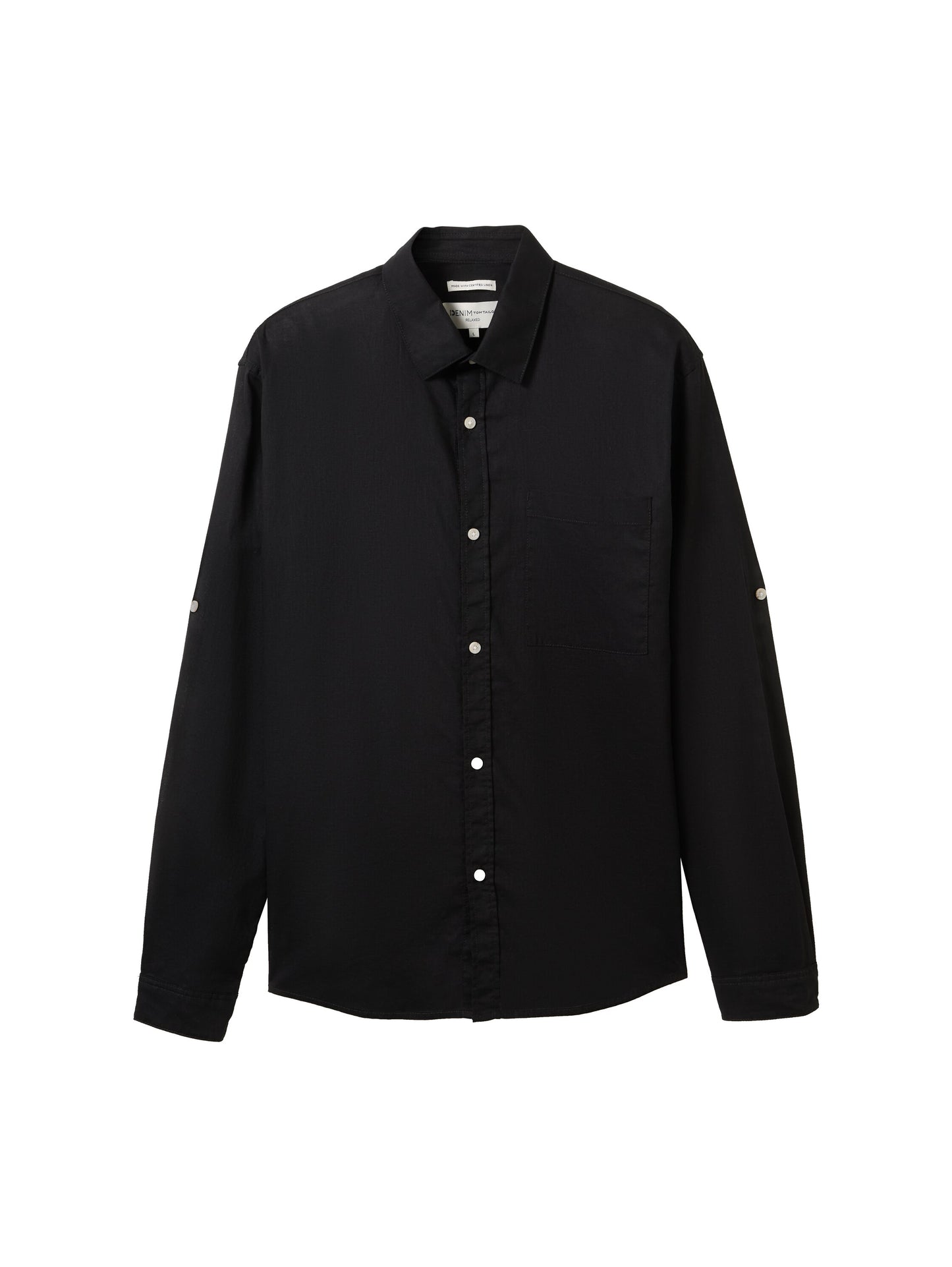 relaxed cotton linen shirt