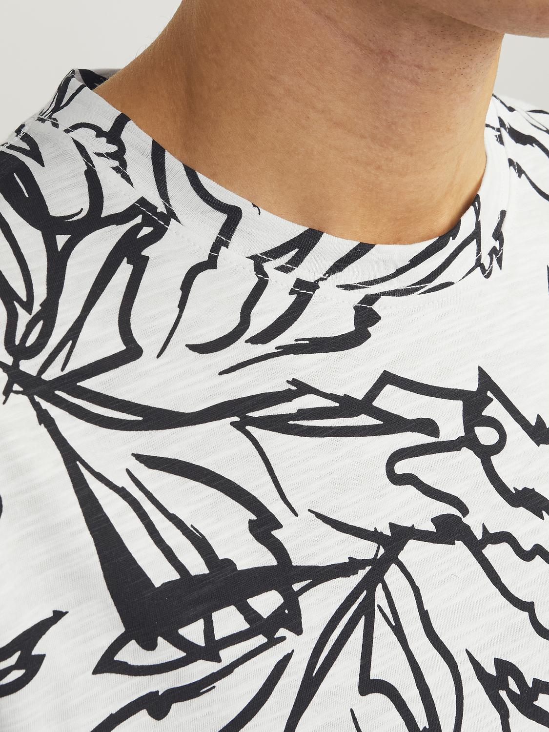 JORLAFAYETTE AOP TEE SS CREW NECK LN