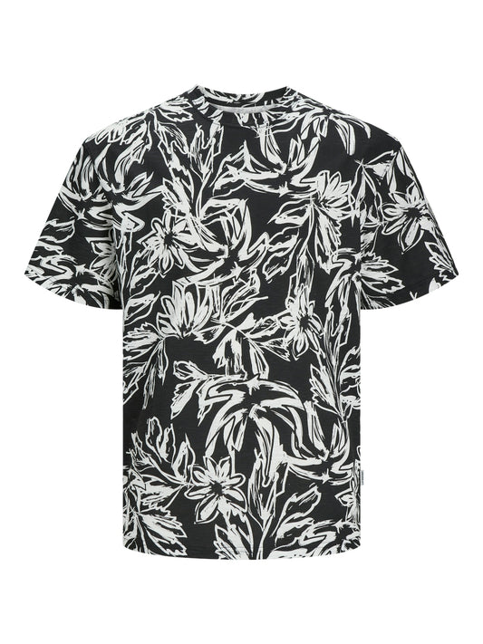 JORLAFAYETTE AOP TEE SS CREW NECK LN