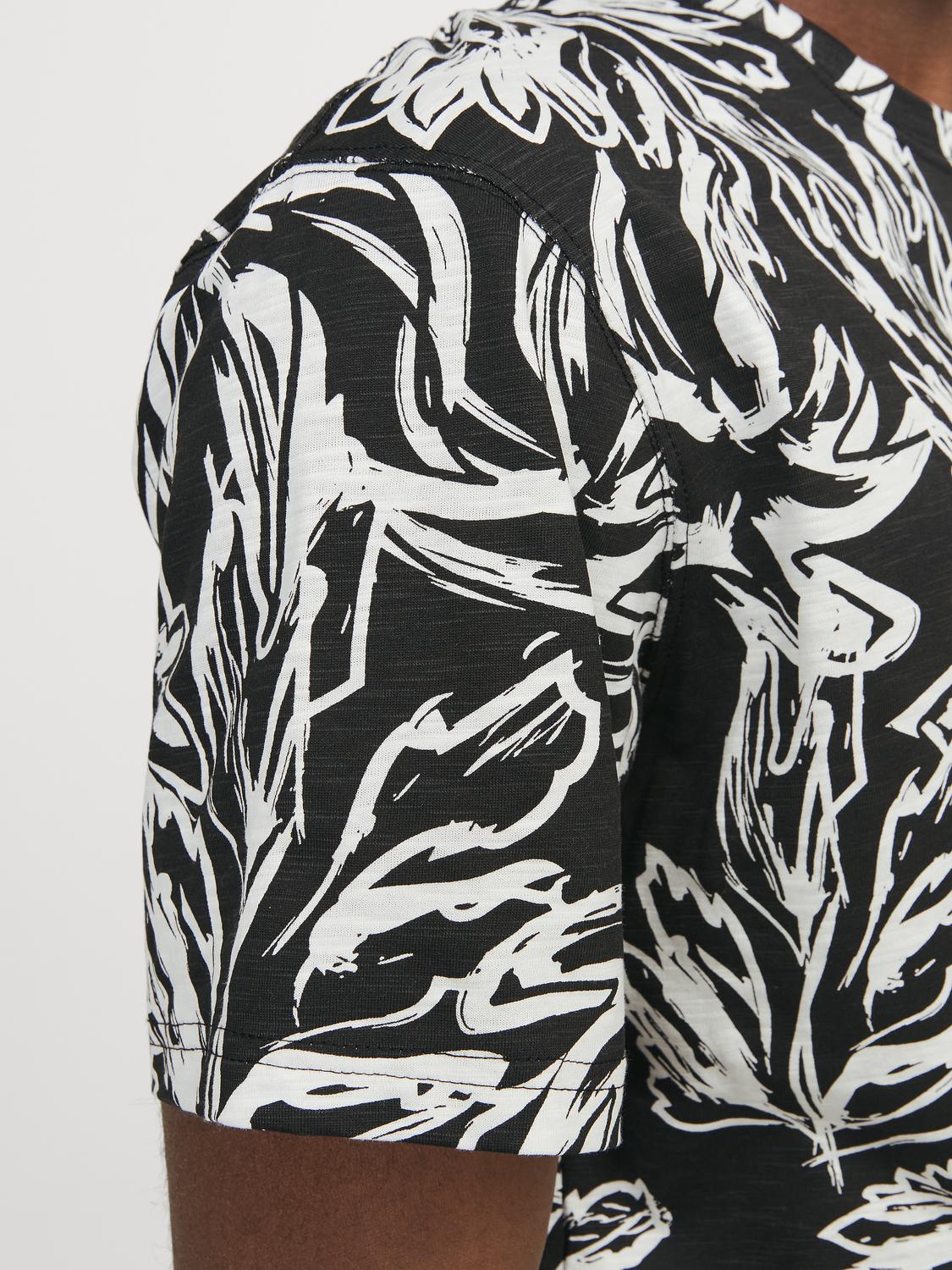 JORLAFAYETTE AOP TEE SS CREW NECK LN