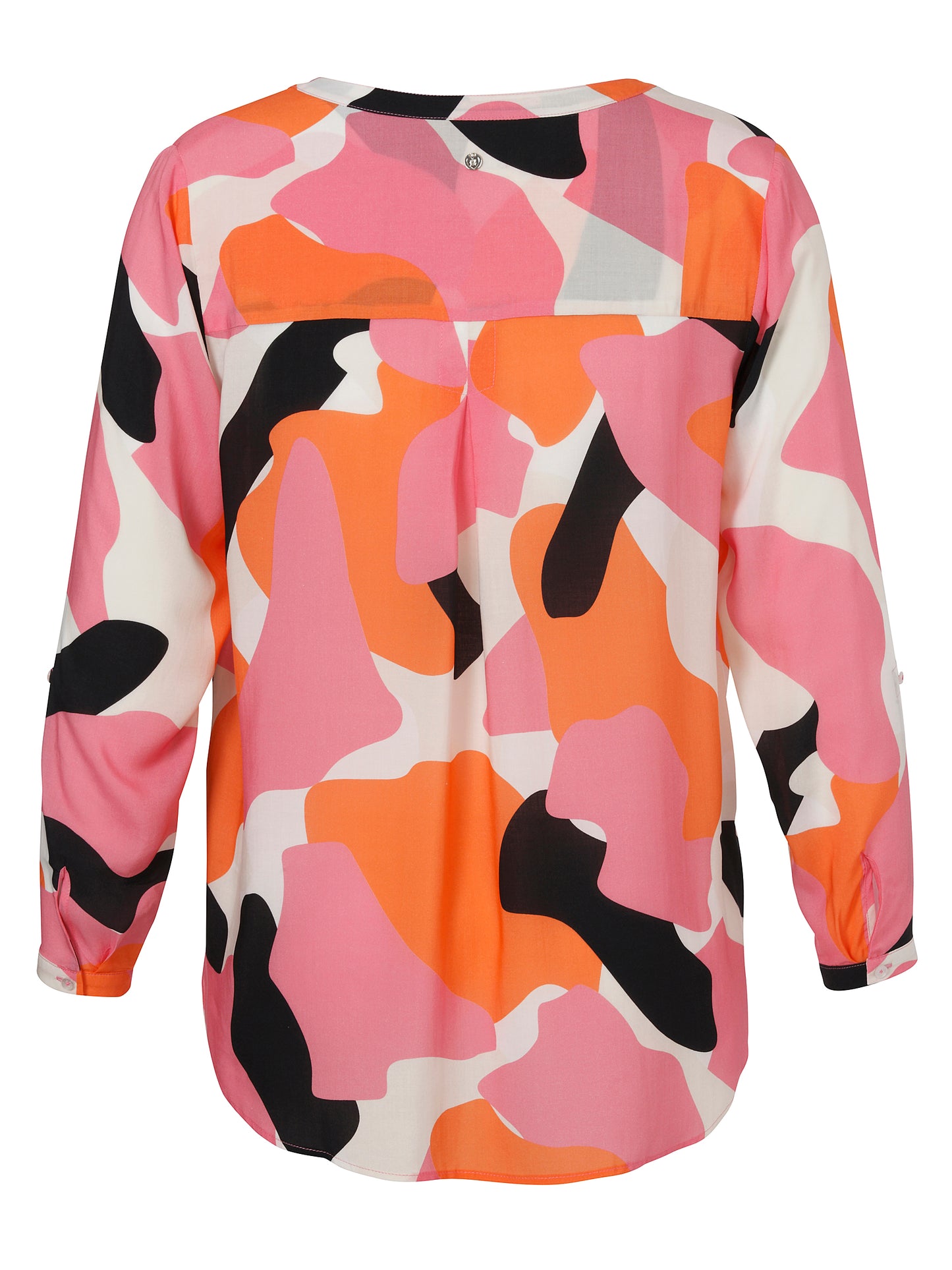Bluse V-Ausschnitt 1/1 Arm Druck
