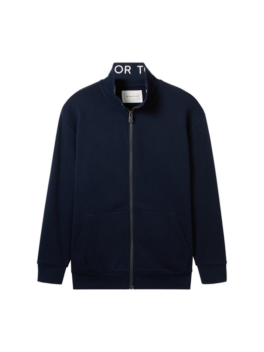 Plus - Sweatjacke mit Stehkragen