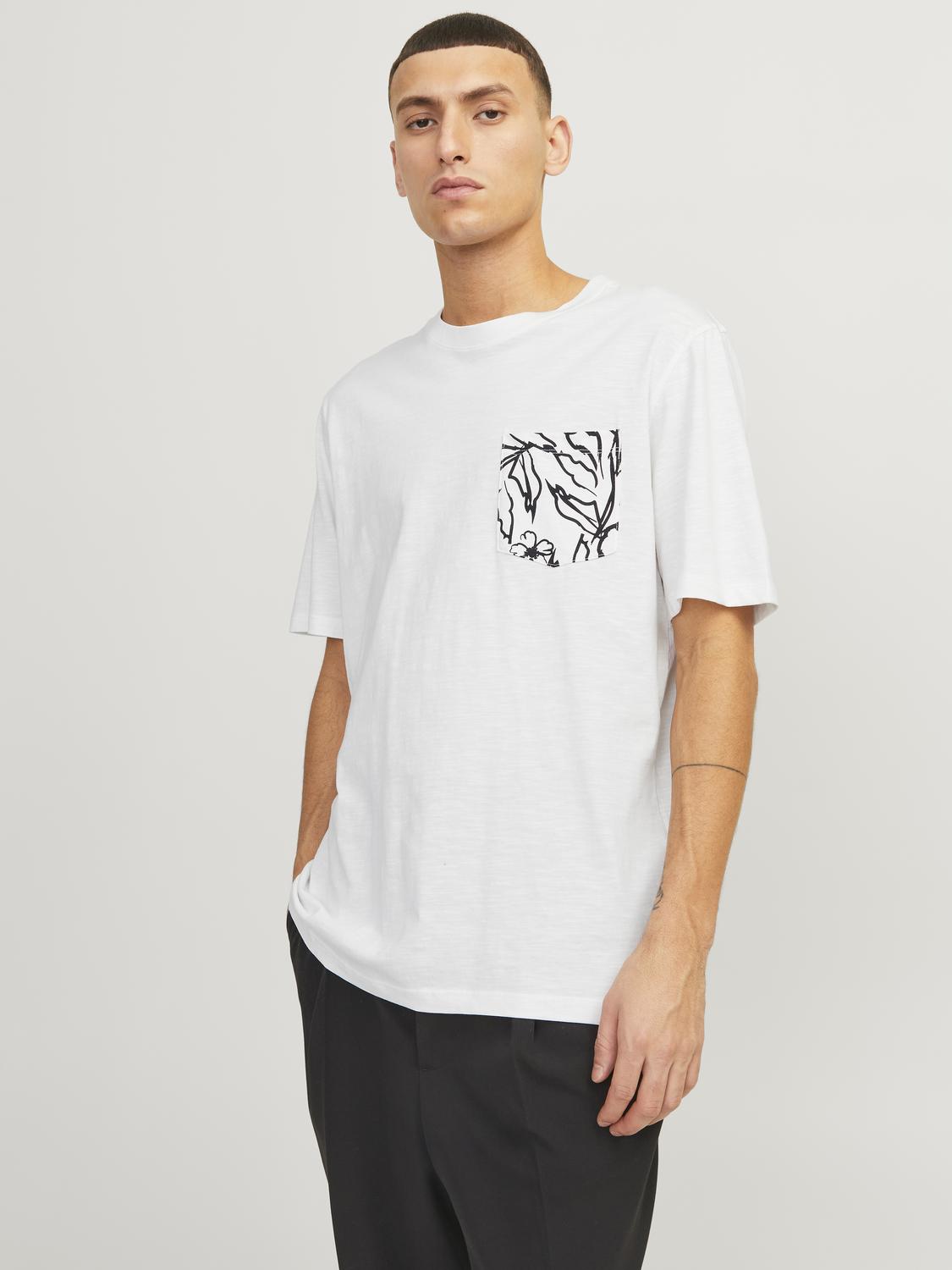 JORLAFAYETTE POCKET TEE SS CREW NECK LN